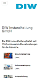 Mobile Screenshot of diw-instandhaltung.com